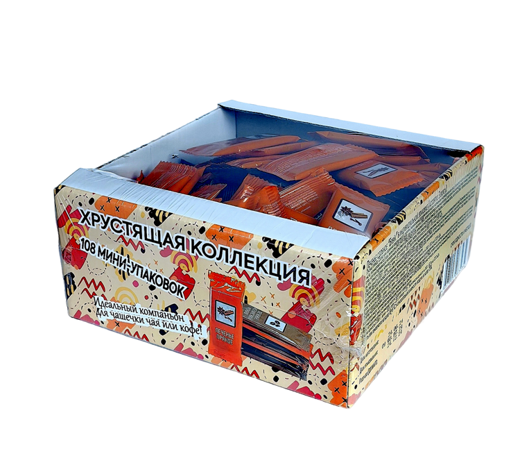 Печенье Брейк по 4,5 г в индивидуальной упаковке, ассорти.